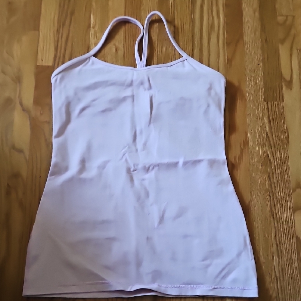 Women's Light Pink Spaghetti Strap Top.